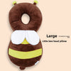 Baby Head Protection Cushion - Brown Bee Flannel Belt
