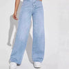Straight Leg Jeans - Light Blue