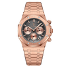 Quartz Watch - P926 Rose Gold Black Dial Steel