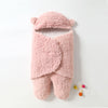 Baby Lamb Velvet Sleeping Bag - Pale pink thin