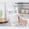 Glass Straw Cup With Lid Coffee Beverages - 450ml transparent