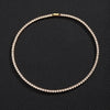 Zircon Cuban Chain Necklace - Gold 20inch