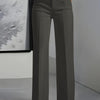 Womens High Waist Wide Leg - Dark Gray