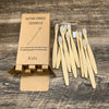Soft Bristled Bamboo Toothbrush Set - Ten white