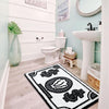 Cartoon Currency Faux Cashmere - Black White Qian Duoduo