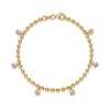 Cuban Chain Bracelet Stainless Steel - L15117 Moissanite 0.1ct 18cm