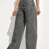 Straight Leg Jeans - Gray
