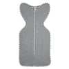 Baby Swaddle Sleeping Bag - Heather Gray sleeveless cotton