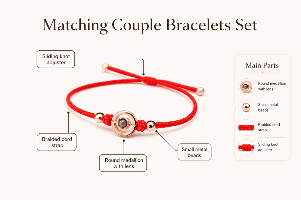 Woven cord and metal accent