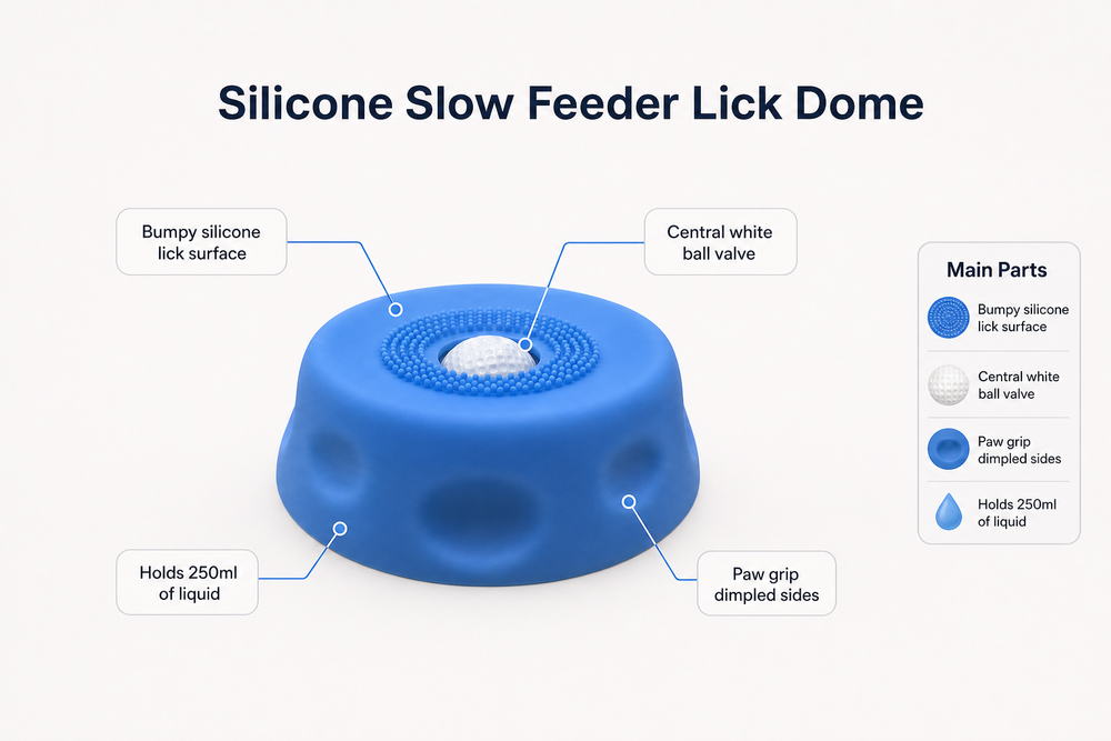 Bumpy Silicone Lick Top