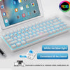 68 Key RGB Wireless Mechanical Keyboard Keyboards - White Blue Switch