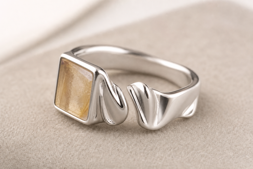 Open Adjustable Silver Ring