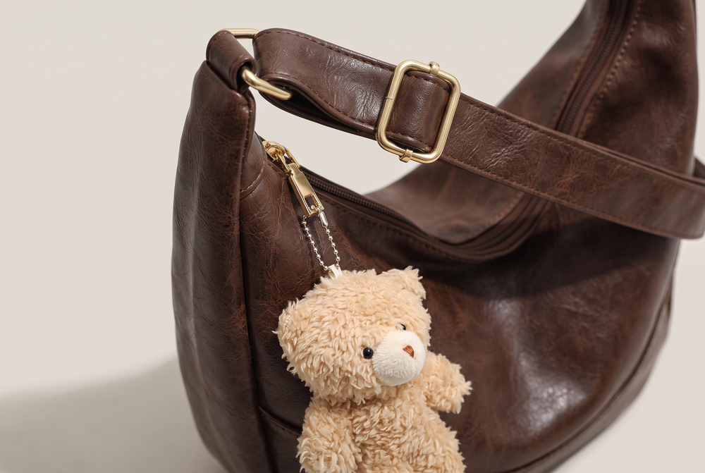 PU Crossbody Dumpling Bag