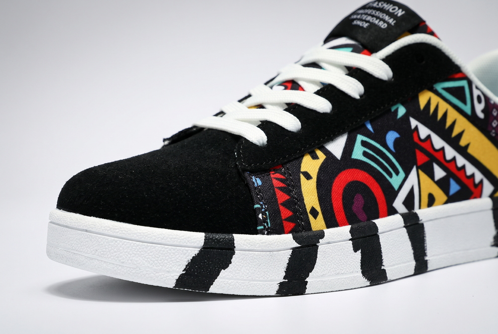 Bold Aztec Print Skate Pair