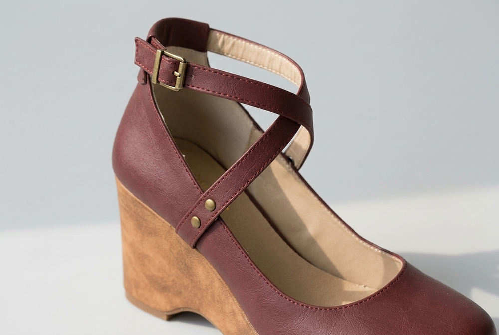 Closed Toe Wedge Heels