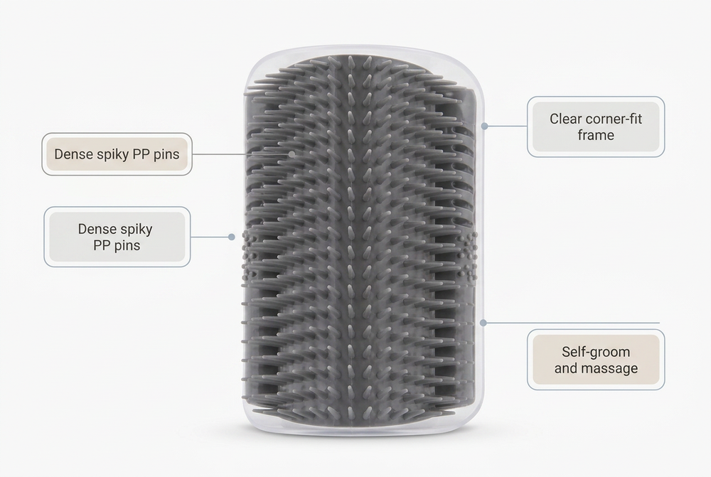 Flexible Pins That Lift Fur