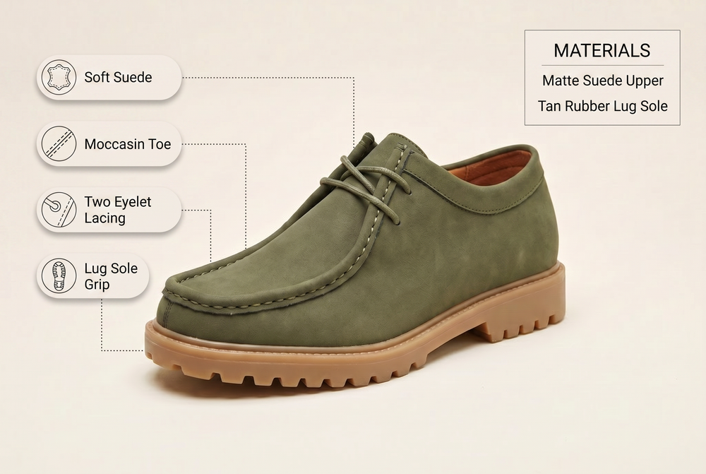 Green, Tan, Black, Gray