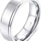Pure Titanium Ring Simple Sand Step Band