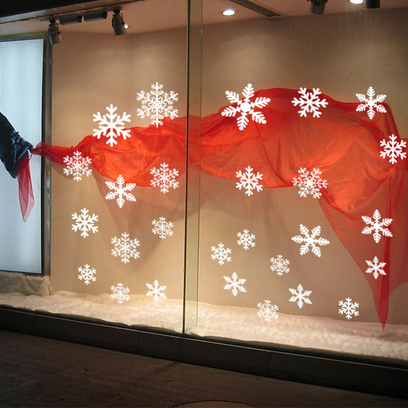 Christmas Snowflake Electrostatic Wall Stickers
