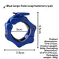 Blue large hole barbell collar with a lever, 5 cm bore, 7.5 by 9.5 cm, 260 g size chart