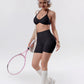 Women's High-Waisted Yoga Sports Bra and Shorts
