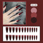 CS01-40 Wearing Nail Art Finished Nail Pieces Long Frosted Nail Pieces | macro material texture detail