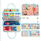 Soft felt board with a button, buckle, zip and lace to practise