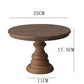 Model 3060 natural walnut wooden cake stand measuring 25 cm wide and 17.5 cm tall