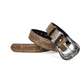 Retro Floral Embossed Belt | worn over denim lifestyle