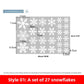 Christmas Snowflake Electrostatic Wall Stickers
