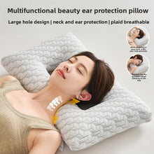 Washable Cotton Ear-Relief Side Sleeper Pillow