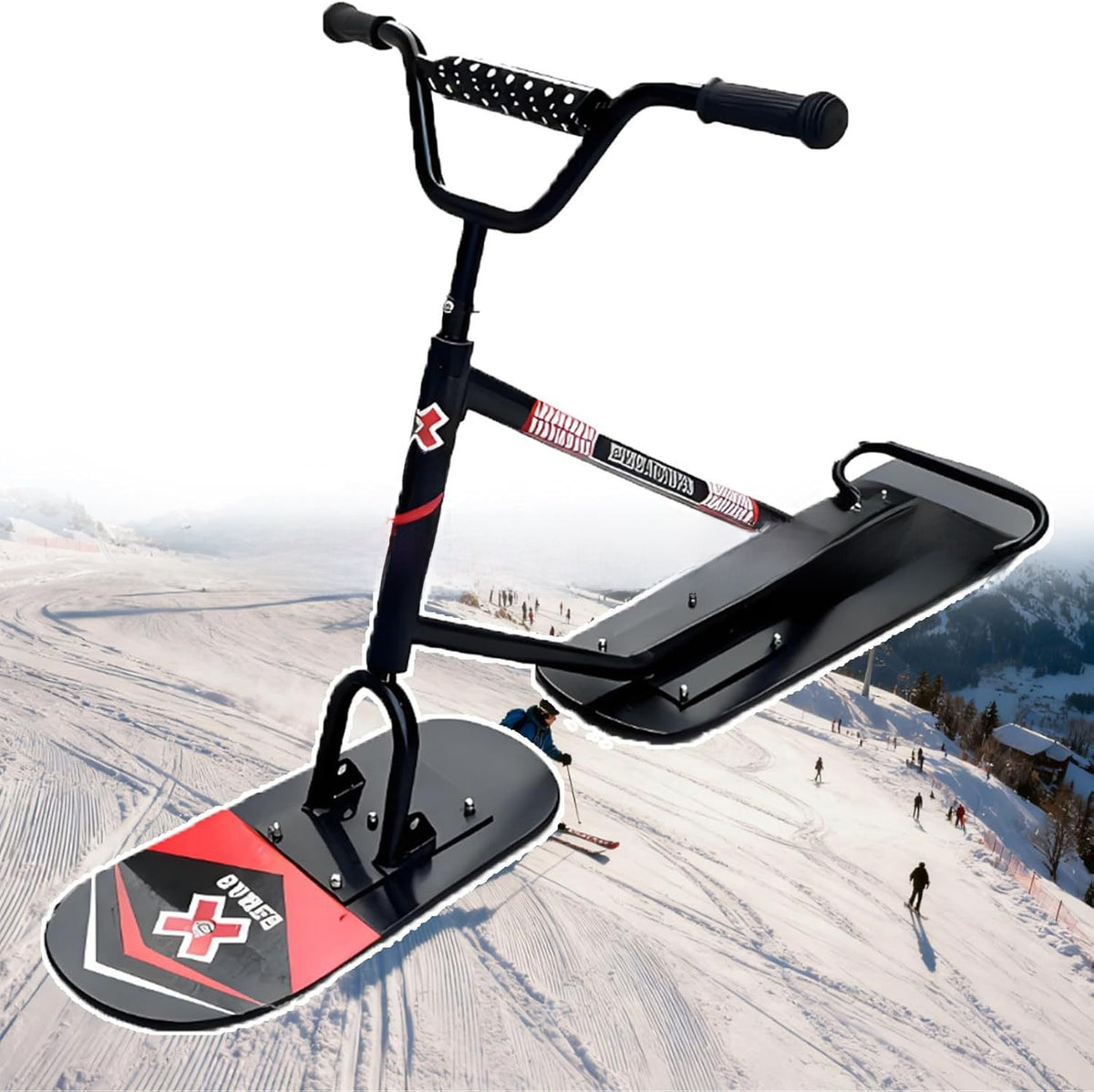 Two-in-One Ski Scooter Sled