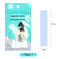 Teal pouch of Large fashion tape strips beside one strip measured at 8.5 by 1.8 cm, 36 pieces