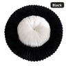 Striped Rabbit Fur Black / M53 80cm