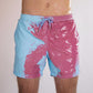 Third angle reference of the color-changing swim shorts