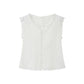 Romantic Lace Trim Flutter Sleeve Blouse | morning natural light styling