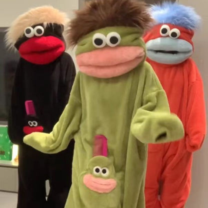 Cartoon Fish Monster One-Piece Pajamas