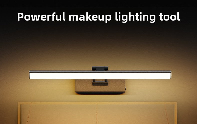 Gold and black plated versions of the rechargeable LED mirror light bar