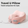 Peach Adult / Neck Pillow with Cloth Storage Box