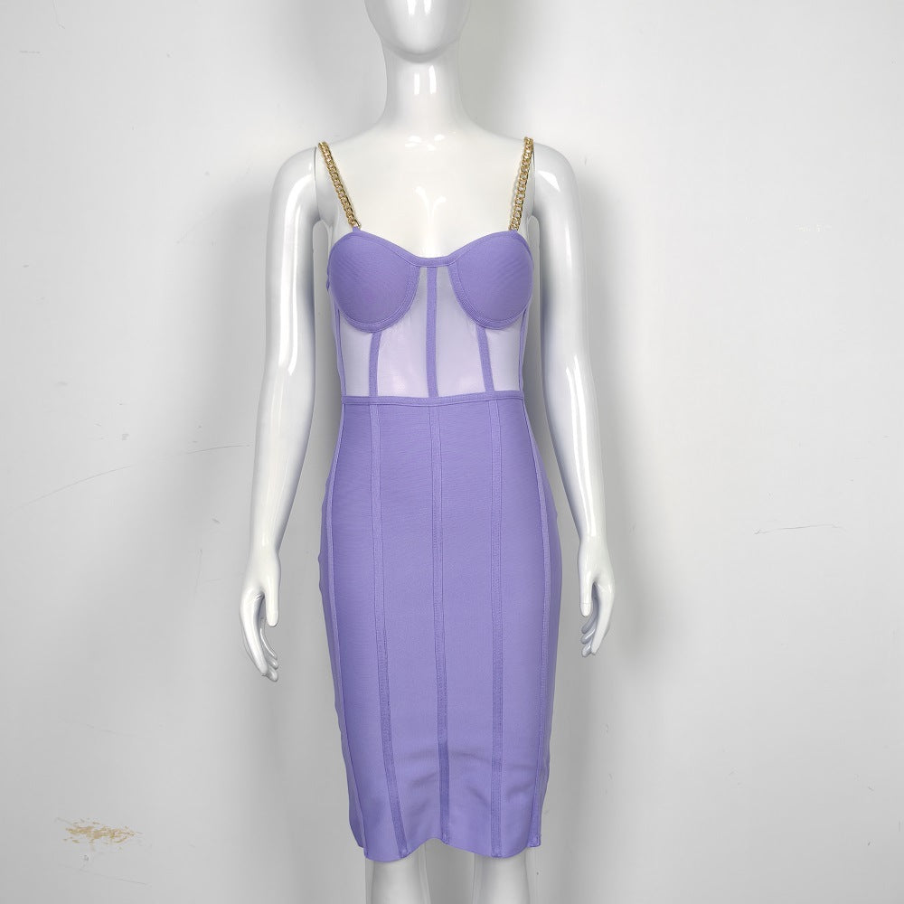 Corset bandage dress styled with heels for a dressed up evening look
