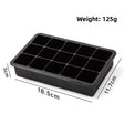 15 Cavities Cube Tray, Black