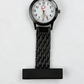 Nurse fob watch shown from the front to display the numerals and seconds track