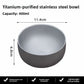 Large and small insulated stainless steel bowls with a grey frosted finish