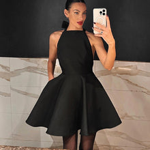 French-Style Halter Bow Dress