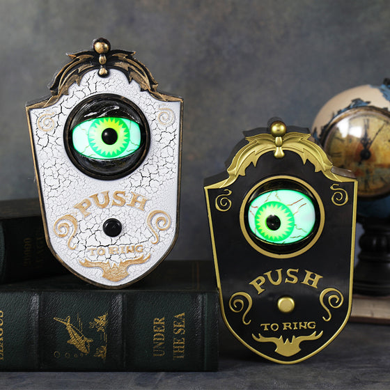Halloween Eyeball Doorbell Prop with Light and Sound