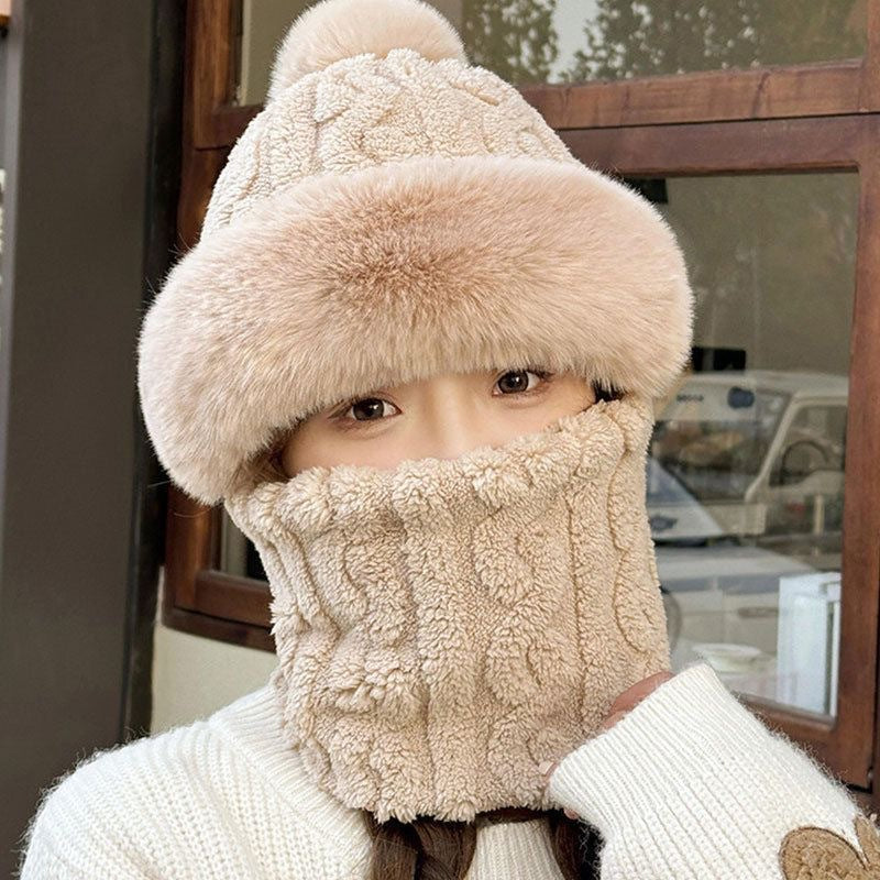 Winter Warm Imitation Fur Bucket Hat | on a clean studio background