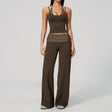 Brown White Polka Dot Tank + Pants