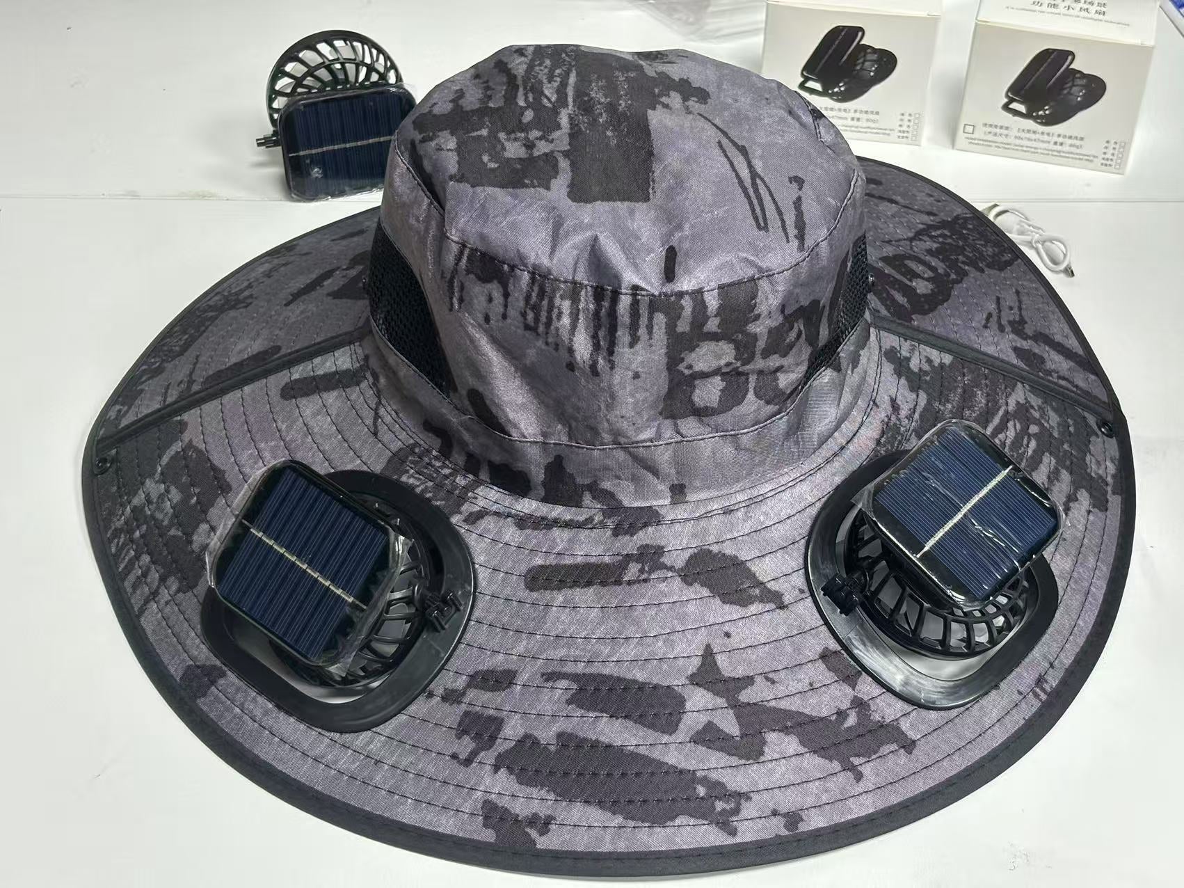 Solar Usb Fan Hat with Dual | alternate color view