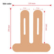 Skin color knee patch single piece