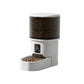 Automatic cat and dog feeder with transparent food bin and digital screen